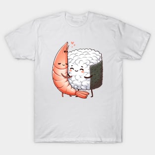 Sushi and Shrimp Hug T-Shirt